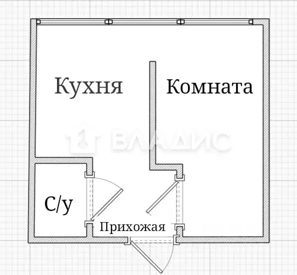 1-к кв. Краснодарский край, Геленджик Северный мкр, 15 (27.3 м) - Фото 2