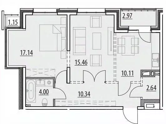 Свободной планировки кв. Иркутская область, Иркутск ул. Мира, 32 ... - Фото 0