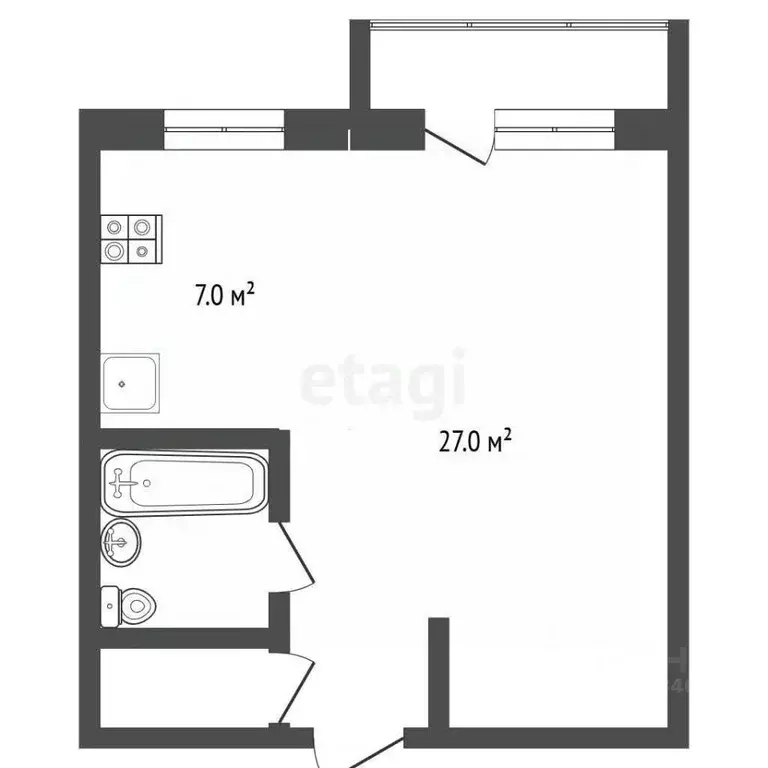 1-к кв. Саратовская область, Балашов ул. 167-й Стрелковой Дивизии, 18Б ... - Фото 2