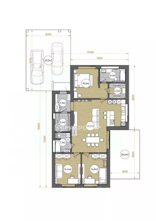 Дом в Челябинская область, Сосновский муниципальный округ, с. ... - Фото 2