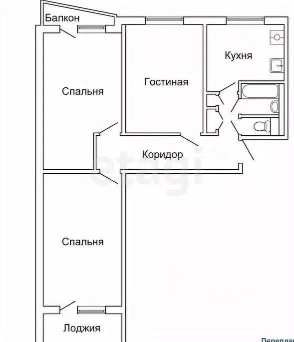 3-к кв. Смоленская область, Ярцево ул. Старозавопье, 3 (64.3 м) - Фото 2
