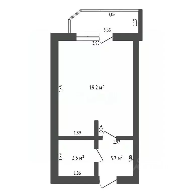 Студия Амурская область, Благовещенск Зейская ул., 323 (27.6 м) - Фото 2