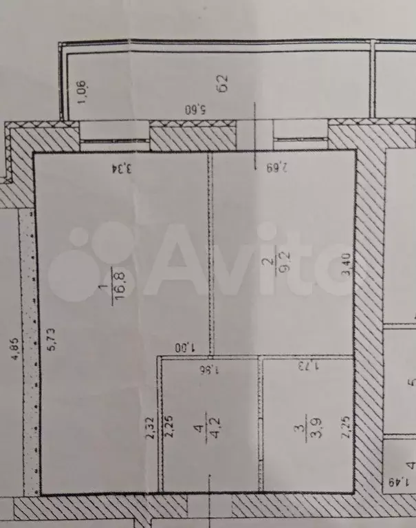 1-к. квартира, 34 м, 5/9 эт. - Фото 0