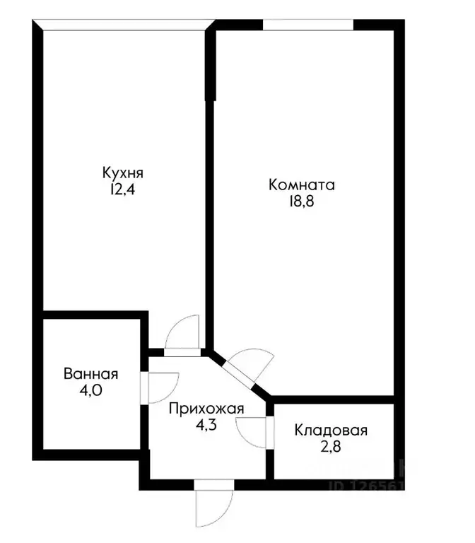 1-к кв. Краснодарский край, Краснодар Красная ул. (43.0 м) - Фото 1