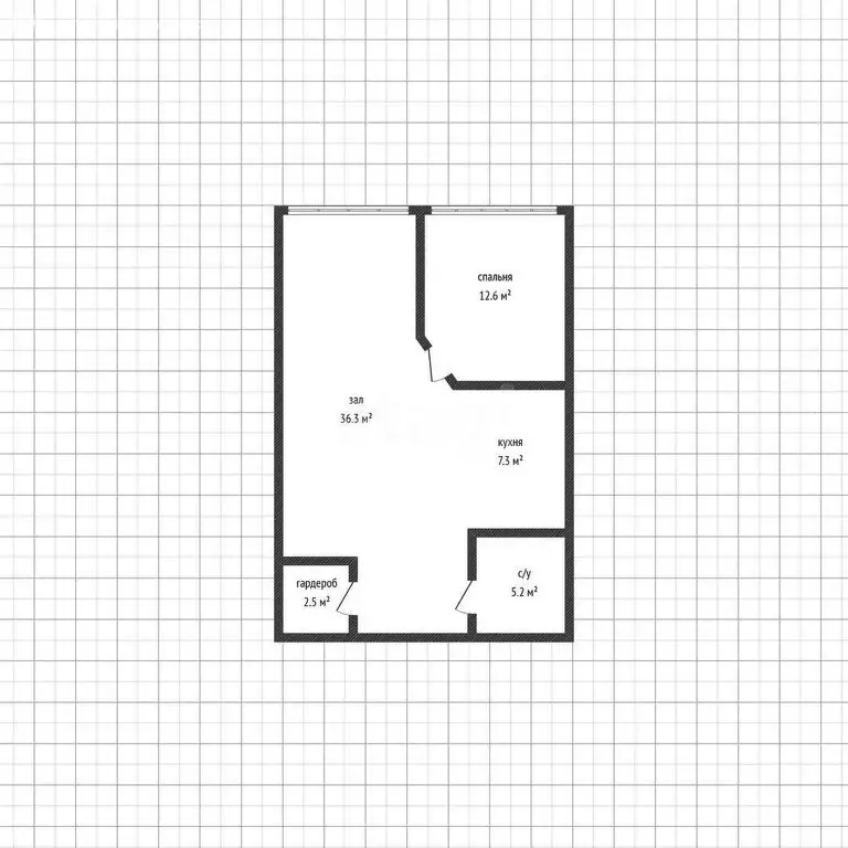 2-комнатная квартира: Махачкала, проспект Расула Гамзатова, 108 (64 м) - Фото 2