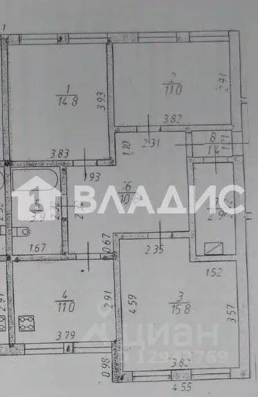 3-к кв. Пензенская область, Колышлей рп ул. Кайсарова, 6 (71.6 м) - Фото 2