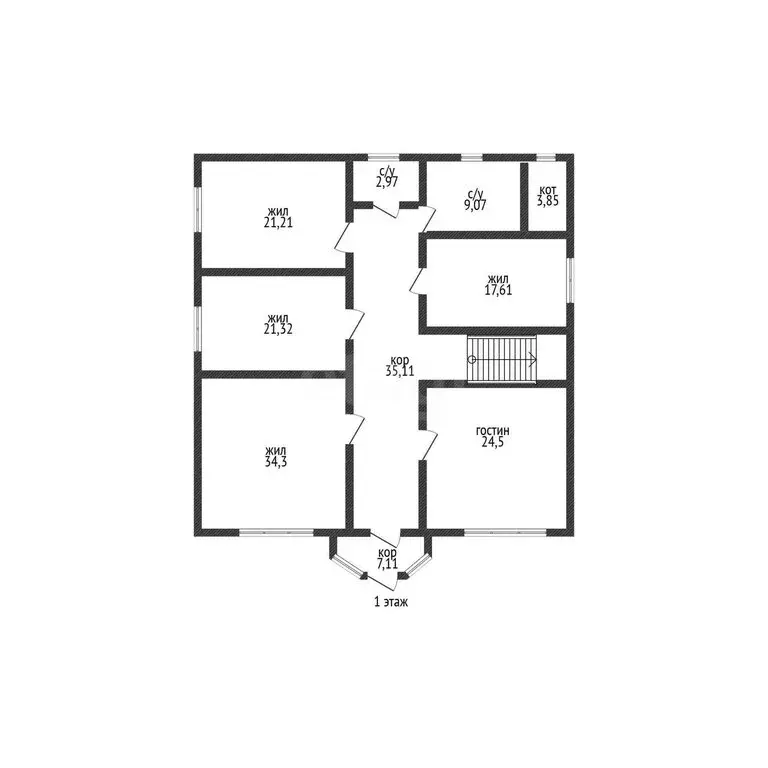 Дом в Западный, Майская улица (341.2 м) - Фото 1