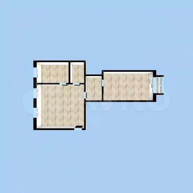 2-к. квартира, 55 м, 4/4 эт. - Фото 0