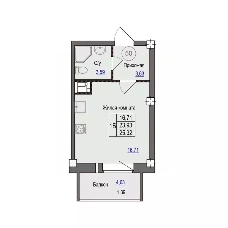 1-к кв. Псковская область, Псковский район, Завеличенская волость, д. ... - Фото 0