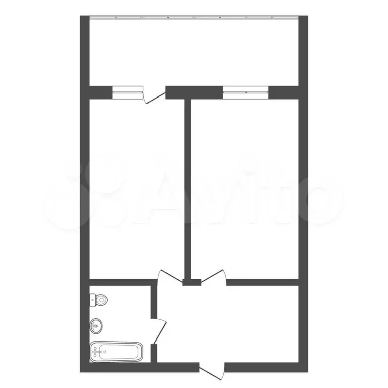 1-к. квартира, 43,1 м, 1/16 эт. - Фото 0