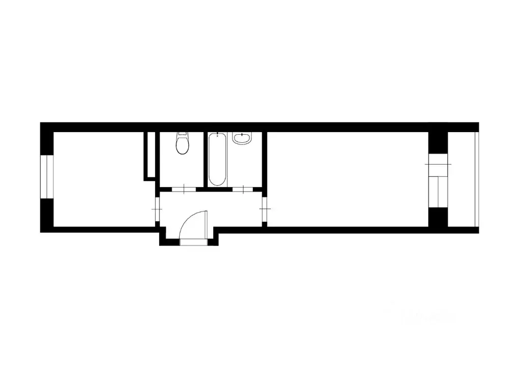 1-к кв. Севастополь ул. Челнокова, 17к1 (43.0 м) - Фото 2