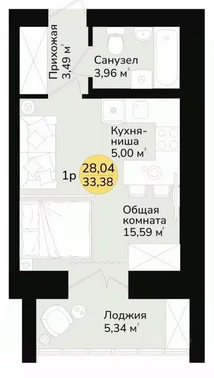 Студия Марий Эл, Медведево городское поселение, Медведево пгт ул. ... - Фото 2