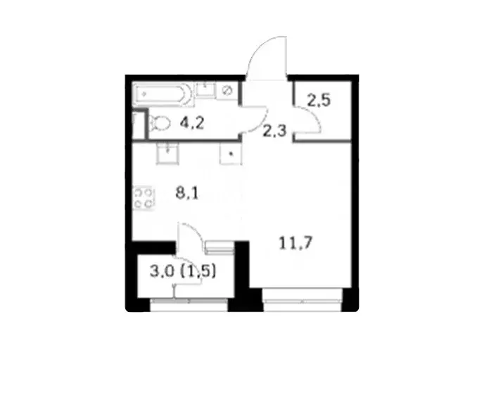 Продаётся квартира-студия, 30.3 м - Фото 0