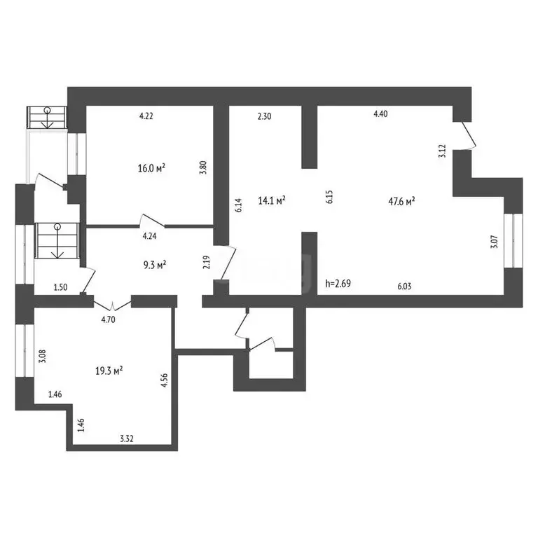 Помещение свободного назначения (103.7 м) - Фото 1
