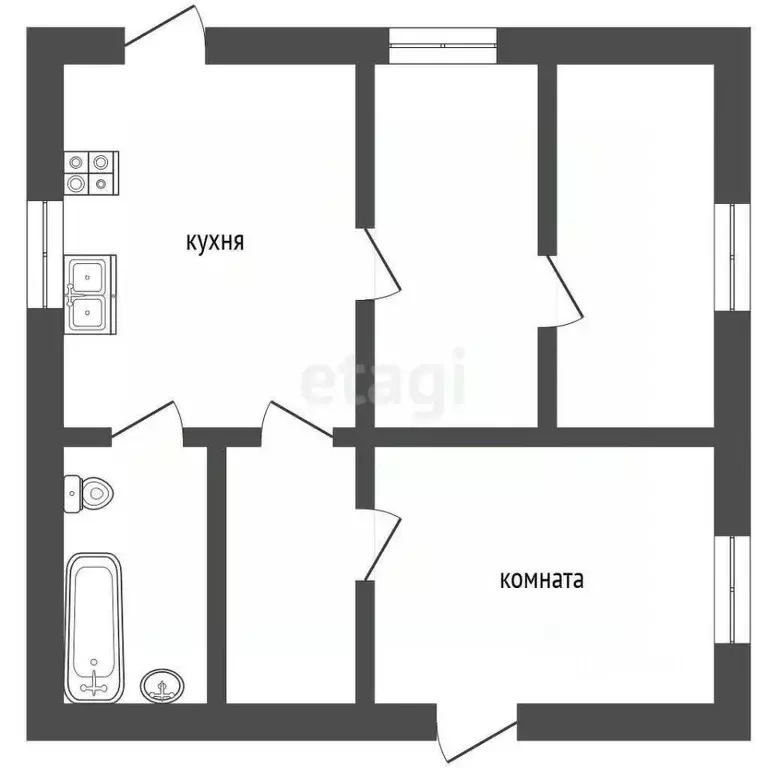 Дом в Крым, Евпатория ул. Симферопольская, 52 (39 м) - Фото 2