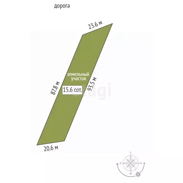 Участок в Мордовия, Лямбирский район, с. Атемар ул. Деревушка (15.62 ... - Фото 1