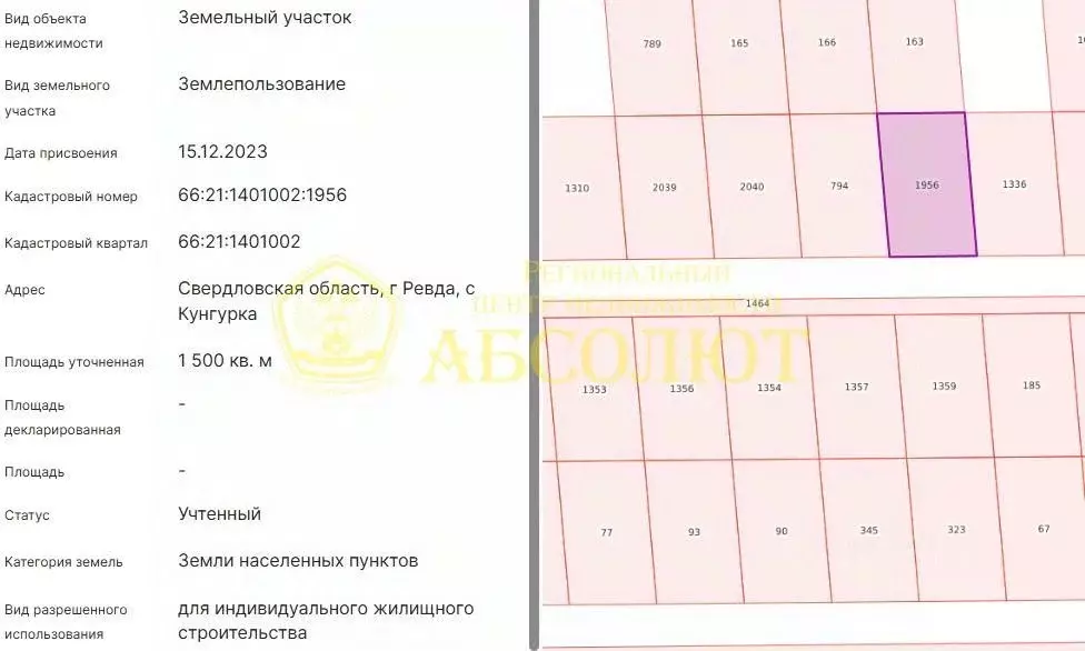 Участок в Свердловская область, Ревда муниципальный округ, с. Кунгурка ... - Фото 2