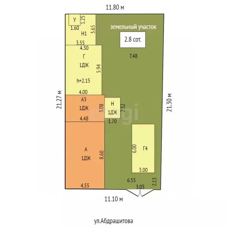 Дом в Оренбургская область, Оренбург ул. Абдрашитова, 108 (50 м) - Фото 2