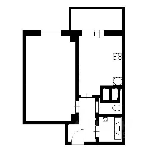 1-к кв. Санкт-Петербург просп. Королева, 61 (40.0 м) - Фото 2