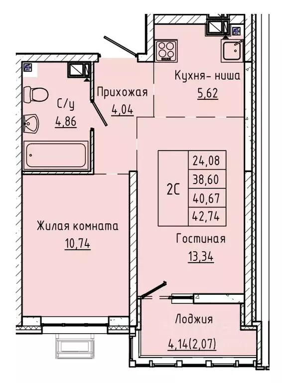 1-к кв. Ростовская область, Ростов-на-Дону ул. Текучева, 370/3 (40.67 ... - Фото 0