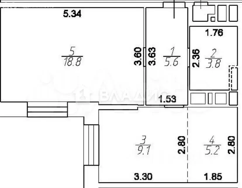 2-комнатная квартира: посёлок городского типа Путилково, Сходненская ... - Фото 1