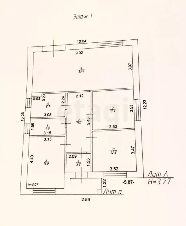 Дом в Татарстан, с. Высокая Гора ул. Георгия Яшина, 2А (99 м) - Фото 1