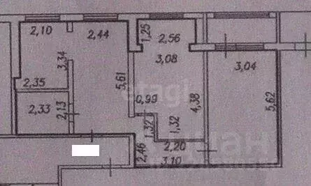 3-к кв. Кемеровская область, Новокузнецк Пионерский просп., 53 (63.0 ... - Фото 2