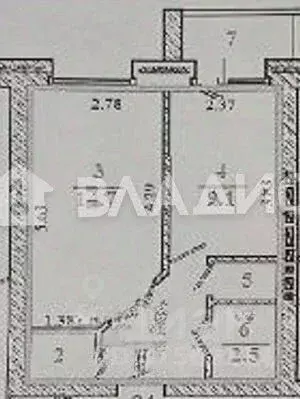 1-к кв. Новосибирская область, Новосибирск Воскресная ул., 35/2 (34.0 ... - Фото 1