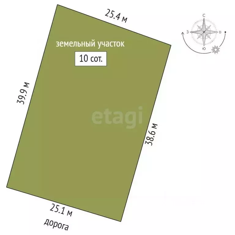 Участок в Ханты-Мансийский АО, Ханты-Мансийск Аграрник СОК, 2 (10.0 ... - Фото 1