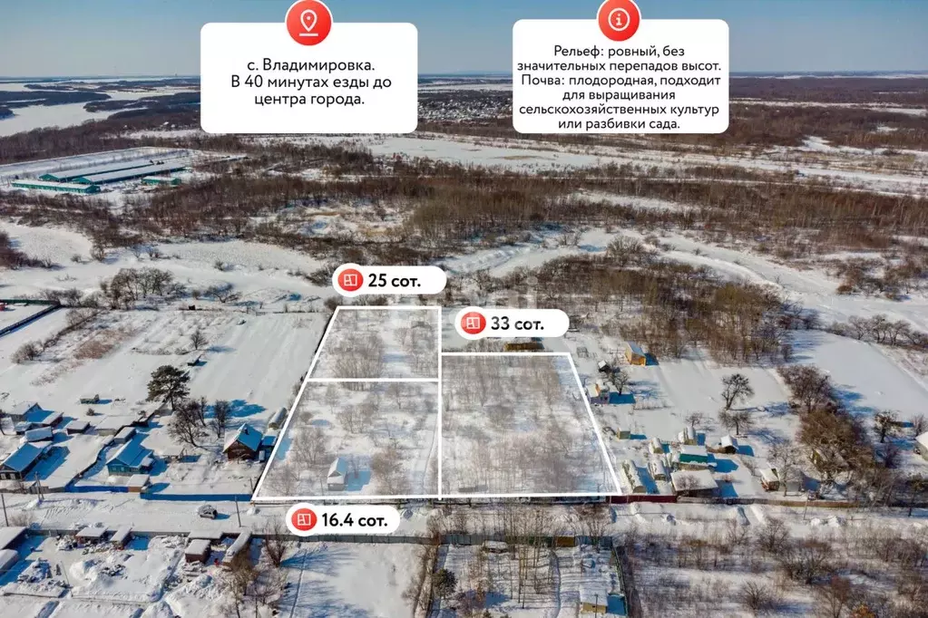 Участок в Еврейская автономная область, Смидовичский район, с. ... - Фото 1