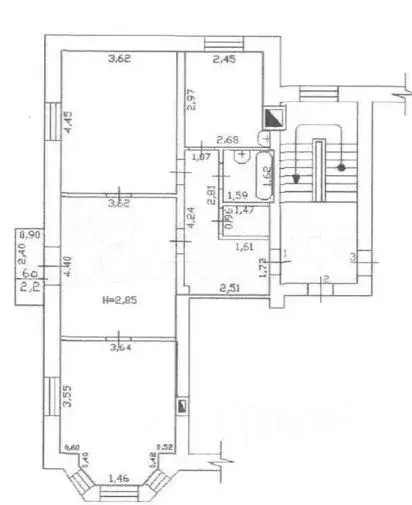 3-к кв. Ростовская область, Гуково пос. Шахты Антрацит, ул. ... - Фото 2