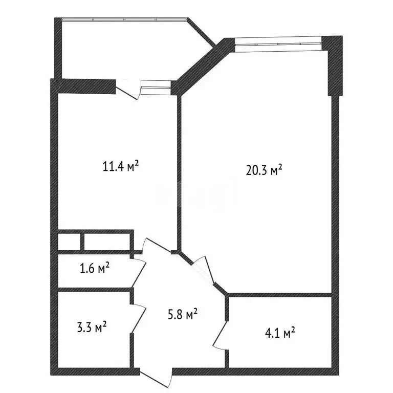 1-комнатная квартира: Обнинск, проспект Маркса, 83 (46.5 м) - Фото 1
