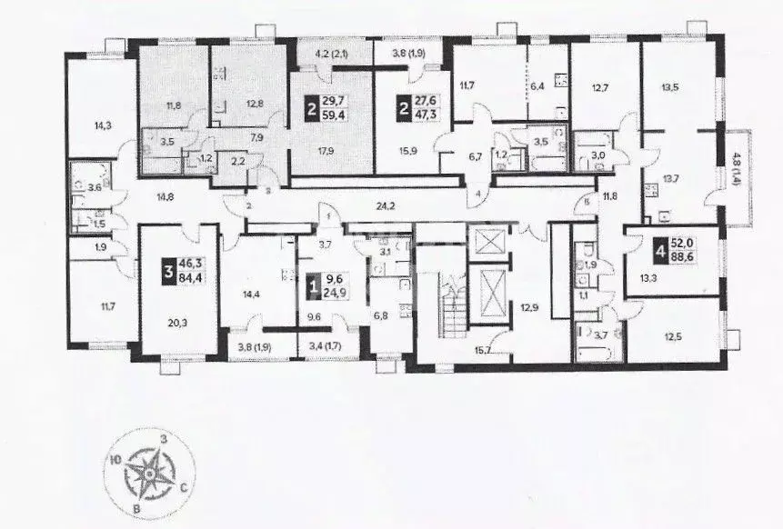 2-к кв. Московская область, Люберцы ул. Рождественская, 6 (59.4 м) - Фото 1