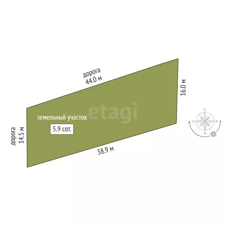 Участок в Приморский, территория ТСН Парус, 18-я Морская улица (5.9 м) - Фото 1