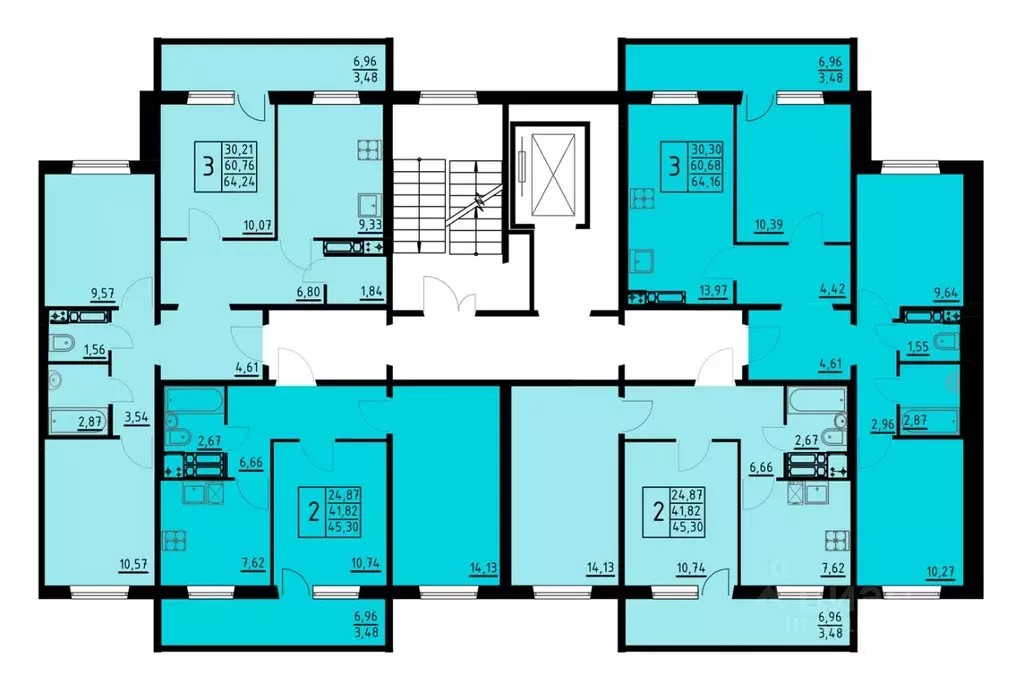 2-к кв. Пермский край, Пермь ул. Танцорова, 96 (45.3 м) - Фото 2