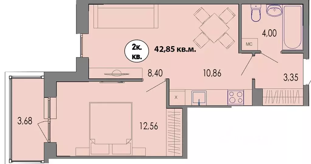 2-к кв. Карелия, Петрозаводск Перевалка-2 тер., Университетский ... - Фото 0