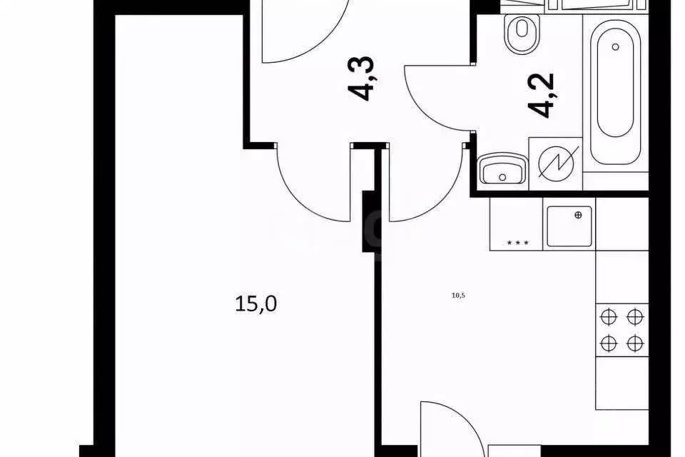 1-к кв. Удмуртия, Ижевск ул. Михаила Петрова, 47 (42.2 м) - Фото 2