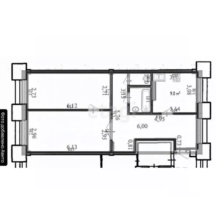 2-к кв. Башкортостан, Стерлитамак ул. Баумана, 2 (64.9 м) - Фото 1