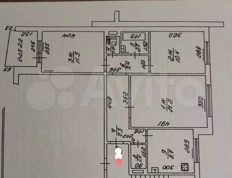3-к. квартира, 64 м, 4/9 эт. - Фото 0