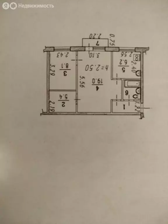 3-комнатная квартира: Омск, 21-я Амурская улица, 3 (44.7 м) - Фото 2