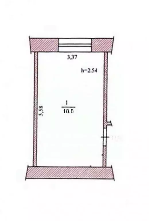 Комната Чувашия, Чебоксары Хузангая ул., 30к1 (18.8 м) - Фото 1