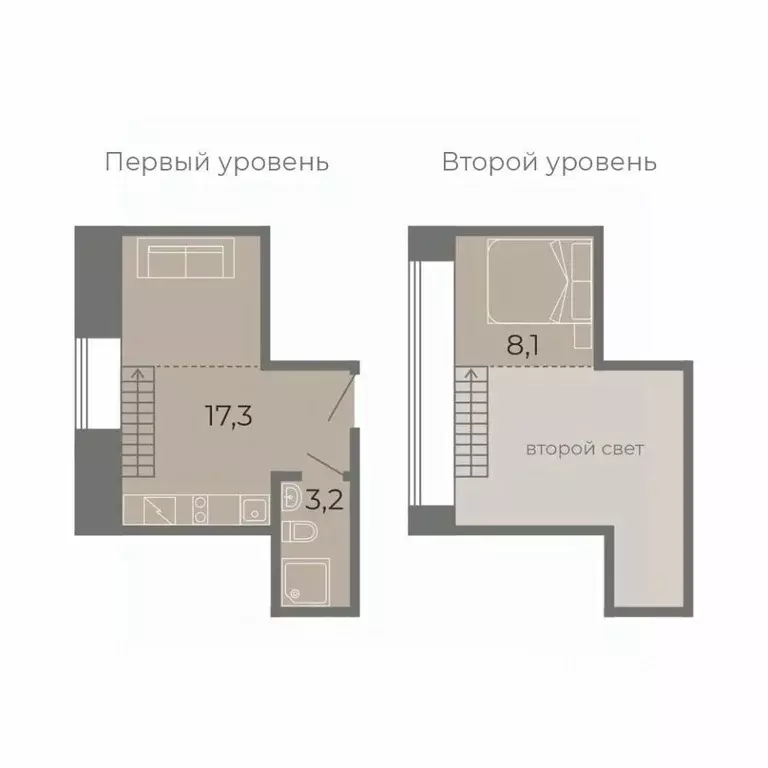 Студия Санкт-Петербург Заставская ул., 33с3 (28.6 м) - Фото 2