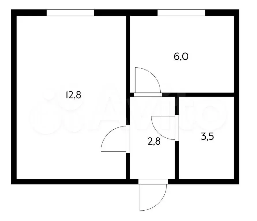 1-к. квартира, 25,1 м, 1/6 эт. - Фото 0