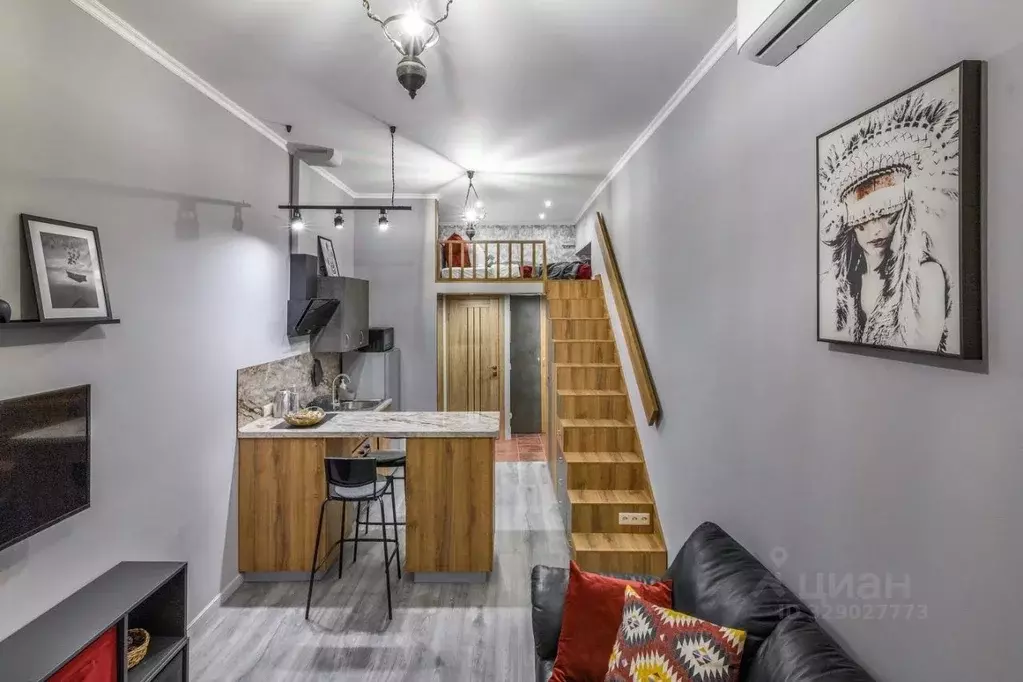 Студия Москва ул. Маросейка, 10/1С1 (22.0 м) - Фото 1