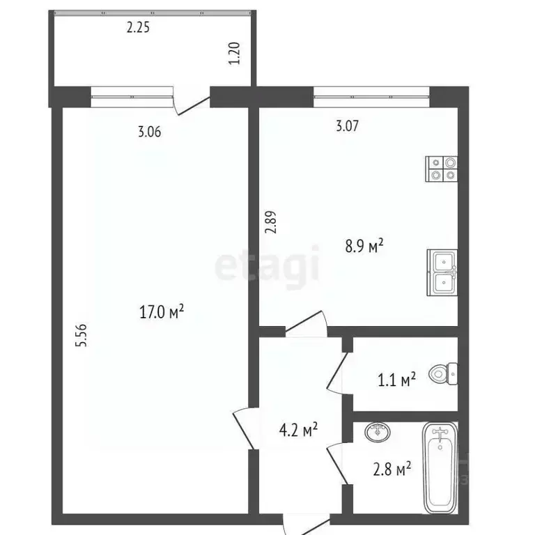 1-к кв. Ямало-Ненецкий АО, Новый Уренгой Лимбяяха мкр, Приозерный мкр, ... - Фото 2