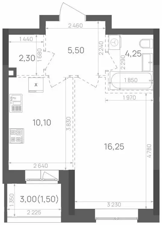 1-комнатная квартира: Казань, Краснококшайская улица, 58 (39.9 м) - Фото 0