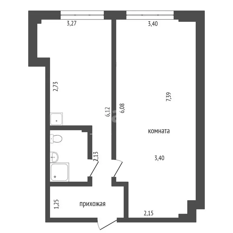 1-комнатная квартира: Вологда, улица Карла Маркса, 121 (44 м) - Фото 1