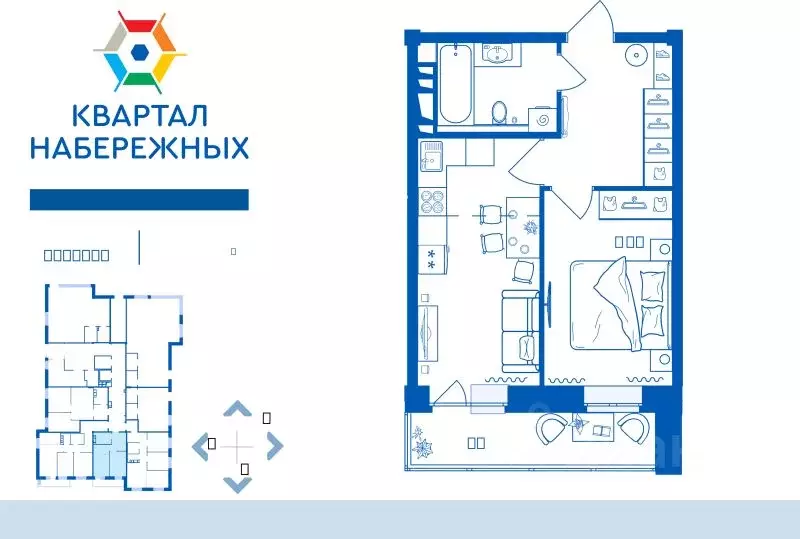 2-к кв. Брянская область, Брянск ул. Братьев Ткачевых, 15к3 (40.24 м) - Фото 1