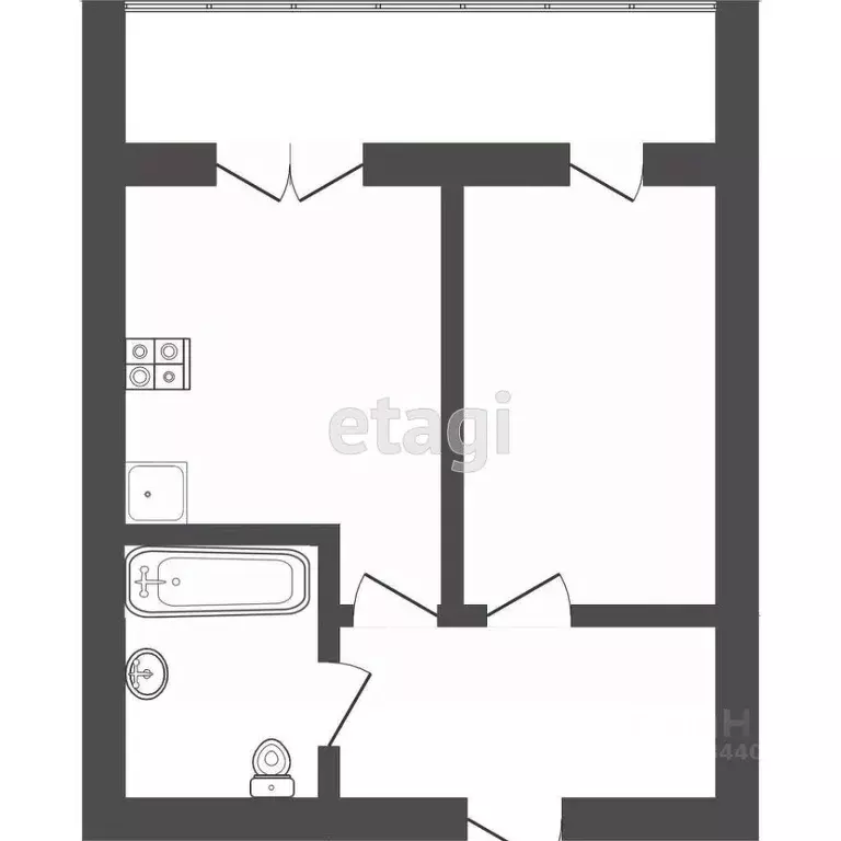 1-к кв. Тюменская область, Тюмень ул. Михаила Сперанского, 37 (35.0 м) - Фото 2