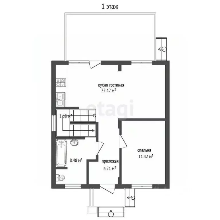 Дом в Краснодарский край, Новороссийск городской округ, Семигорский ... - Фото 2